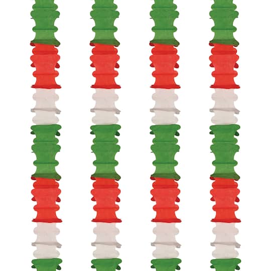 Beistle 14.5ft. Red, White & Green Ceiling Drops, 4ct.